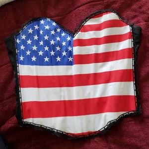 American flag bustier